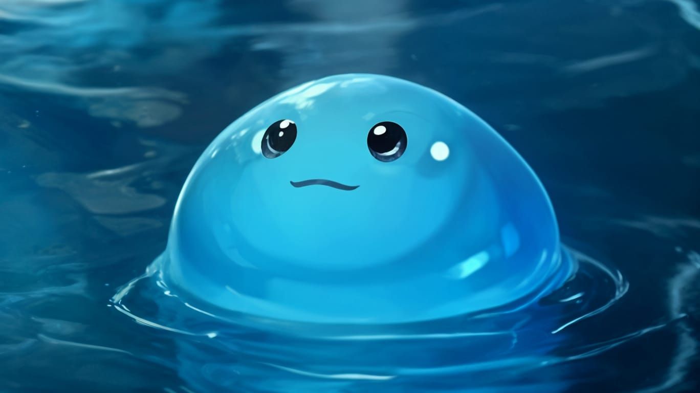 Cute Anime Water Slug