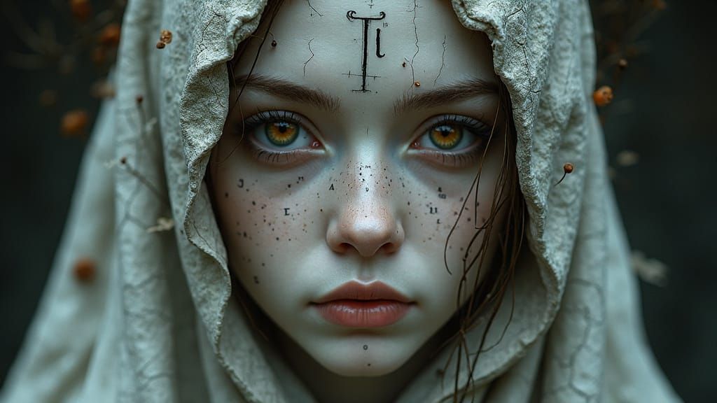 Ethereal Female Portrait in Dark Baroque Lighting