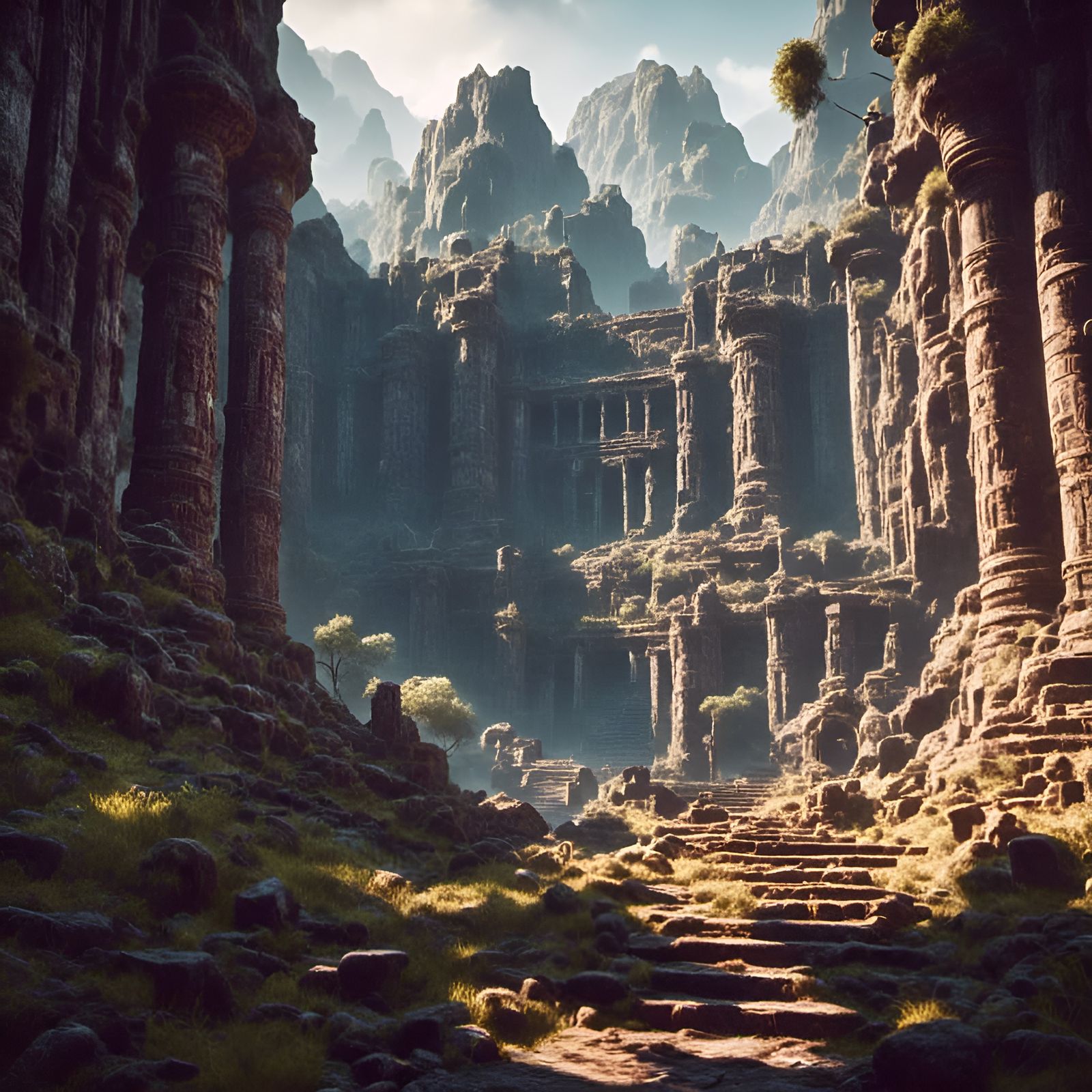 Treasure Hunter Exploring Forgotten Temple