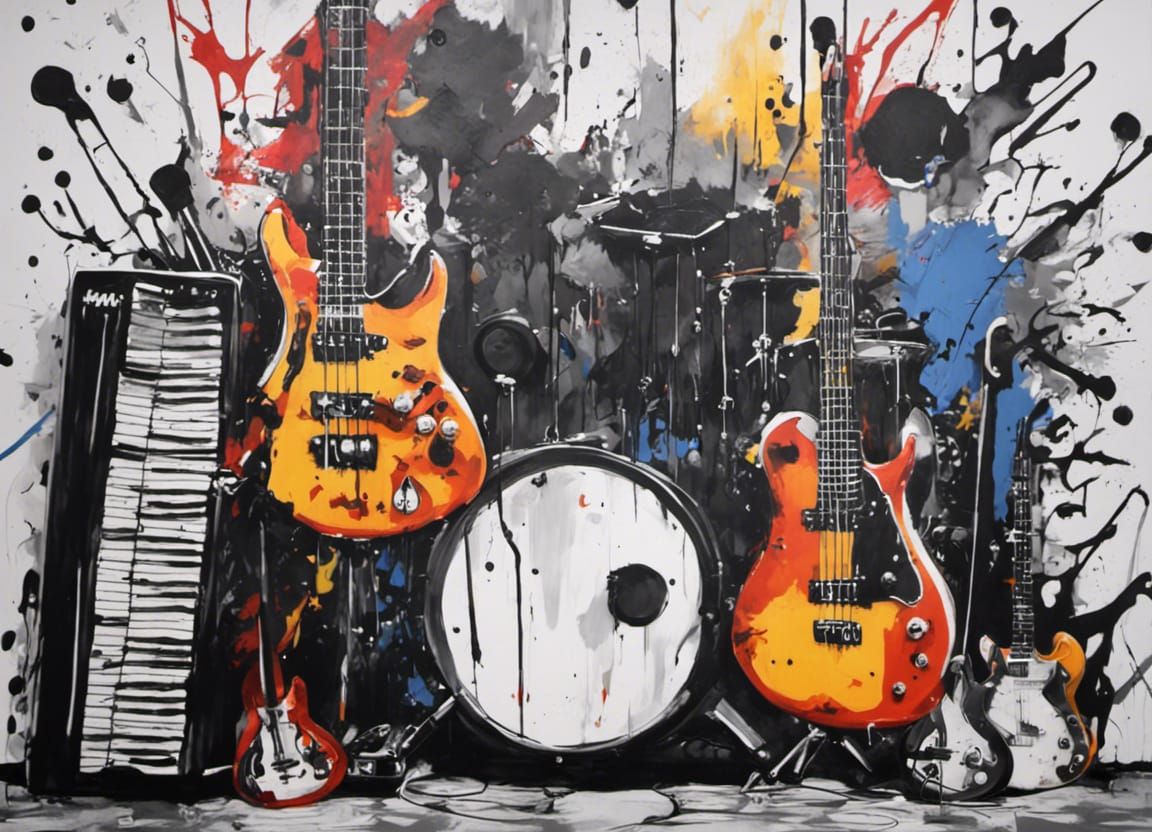 Music Studio with Sabazios Hand in Graffiti Art