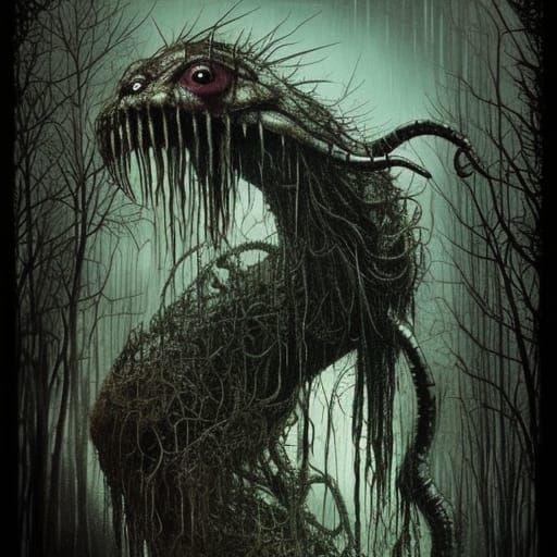 Infected Umbrella: A Sci-Fi Horror Art Piece