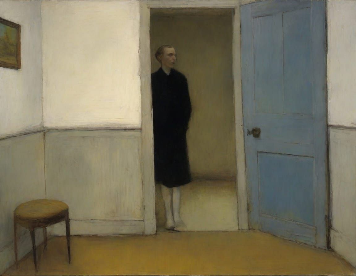 Impressionist Figure Painting in Emotional Expressionism Sty...