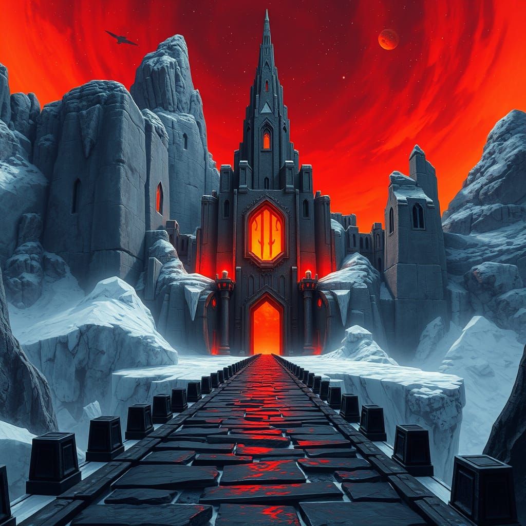 Sith Citadel Towers Above Dark Planet Ziost