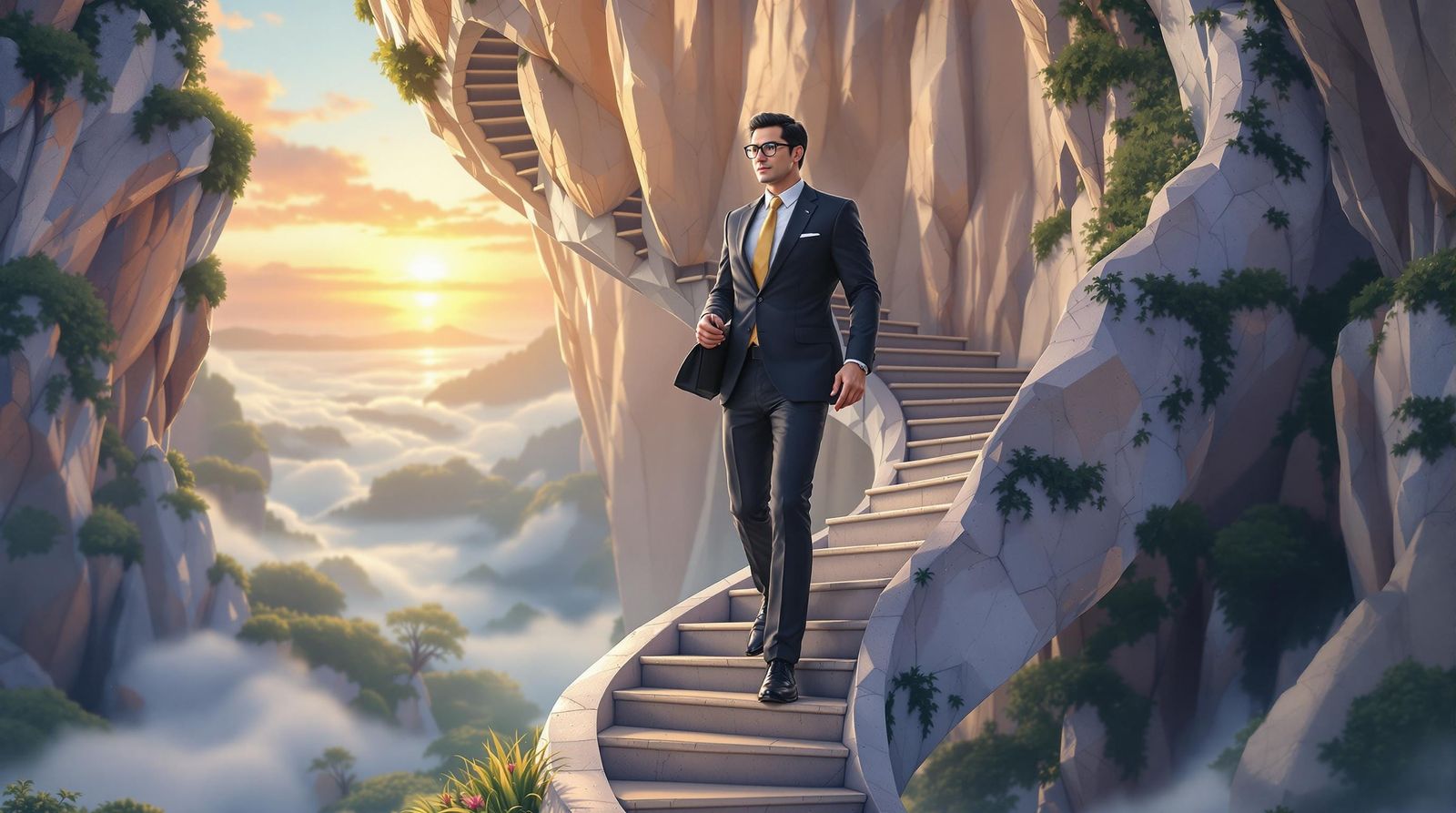 Quality Manager's Fantasy Ascent: Corporate Symbolism