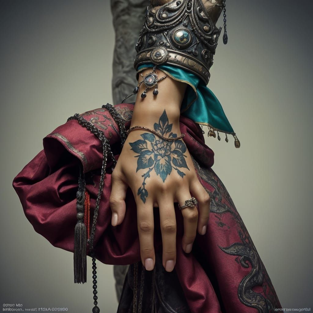 Fantasy Tattoo Arm: Intricate Magical Artwork