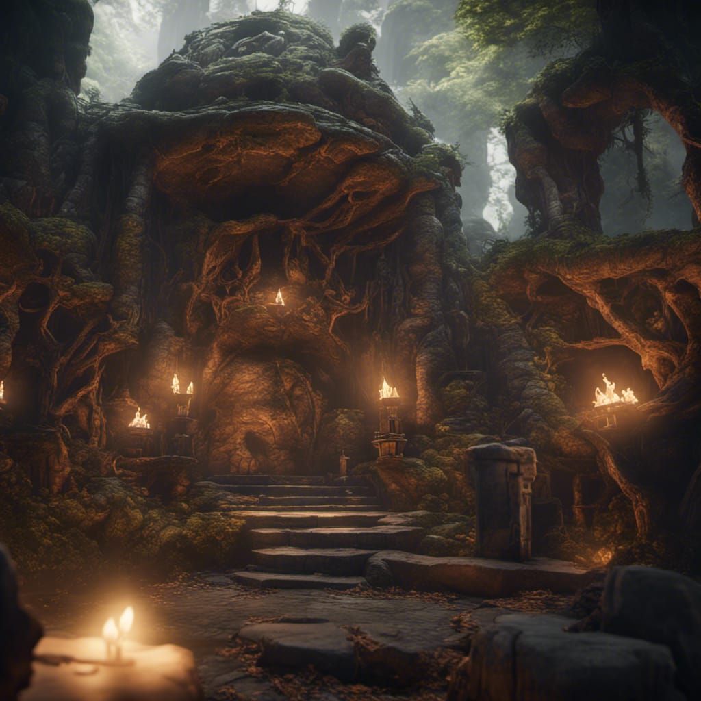 Dungeons and Dragons in 3D Game Cinematic Style