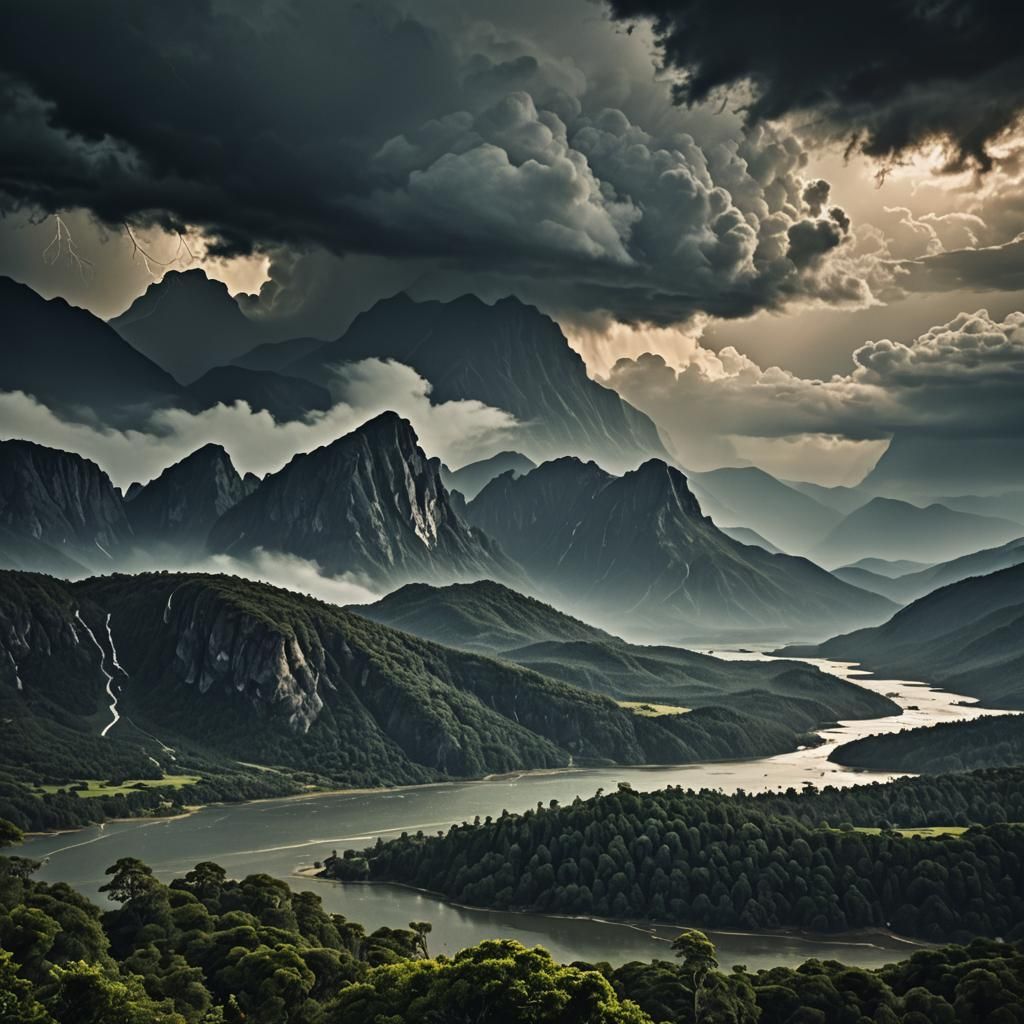 Dramatic Landscapes: Nature's Power in Cinematic Style