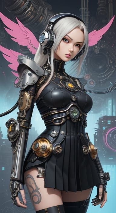 Osamu Tezuka's Metropolis, Robotic Angel. Optical illusions....