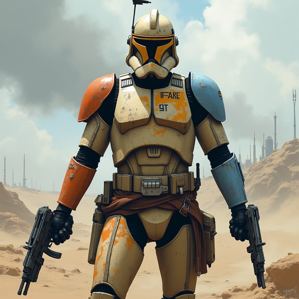 Captain Rex: Clone Commander in a War-Torn Landscape