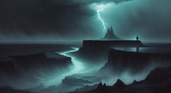 Boiling River: Dramatic Surrealism in Apocalyptic Landscape