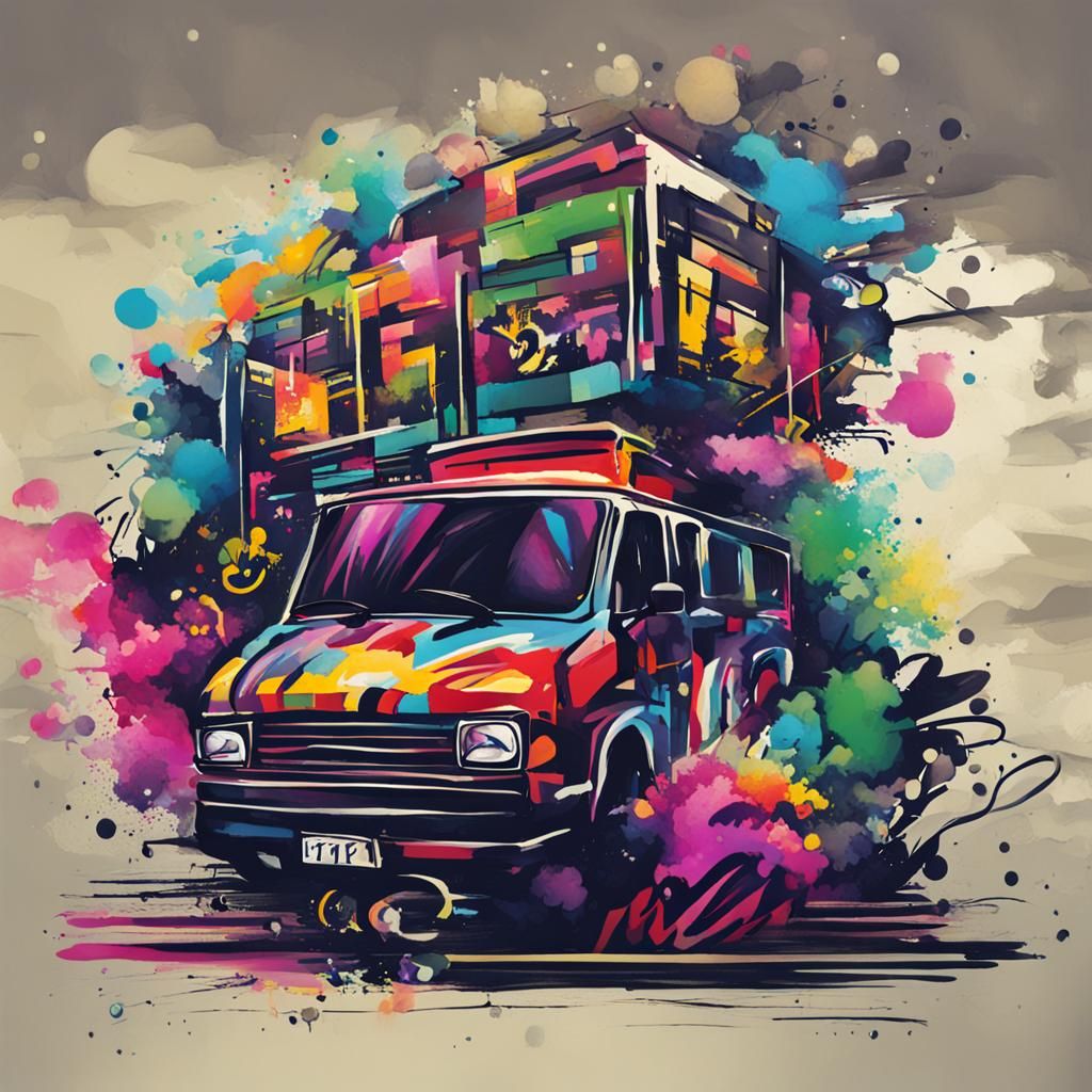 AI Generated Graffiti Art