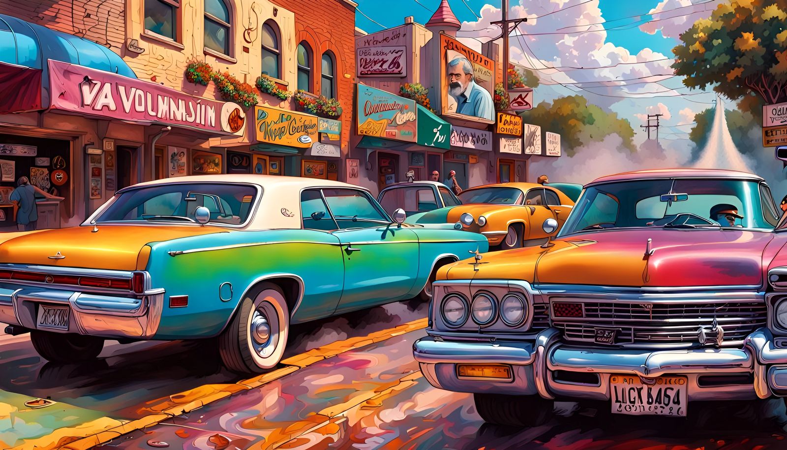 Cheech & Chong Hyperdetailed Pop Art in Los Angeles