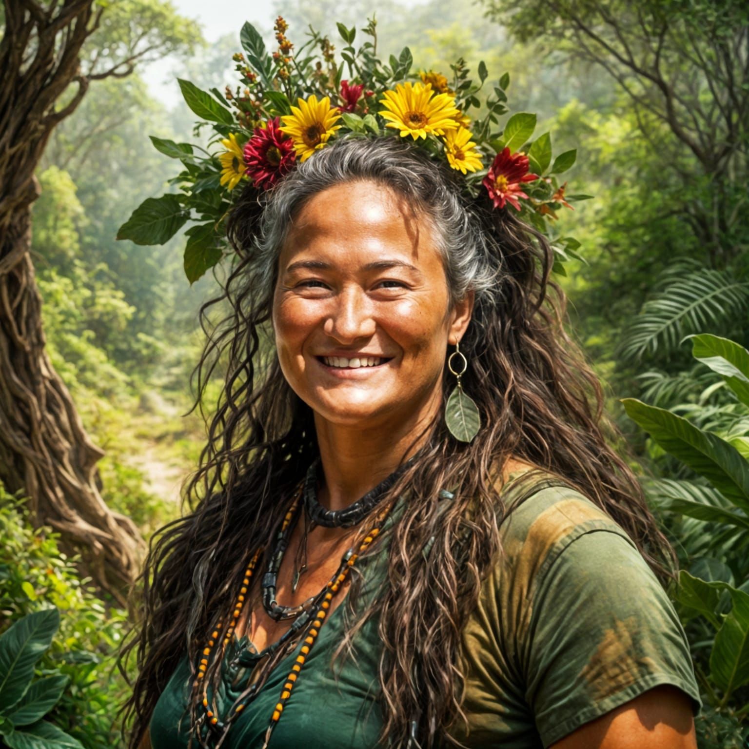 Resilient Indigenous Woman Portrait