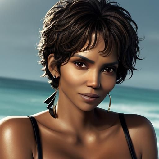 Striking Portrait Inspired by Comic Art Style