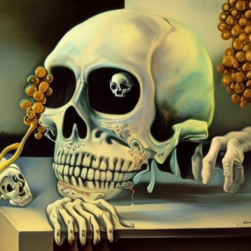 Day of the Dead in Surrealist Style