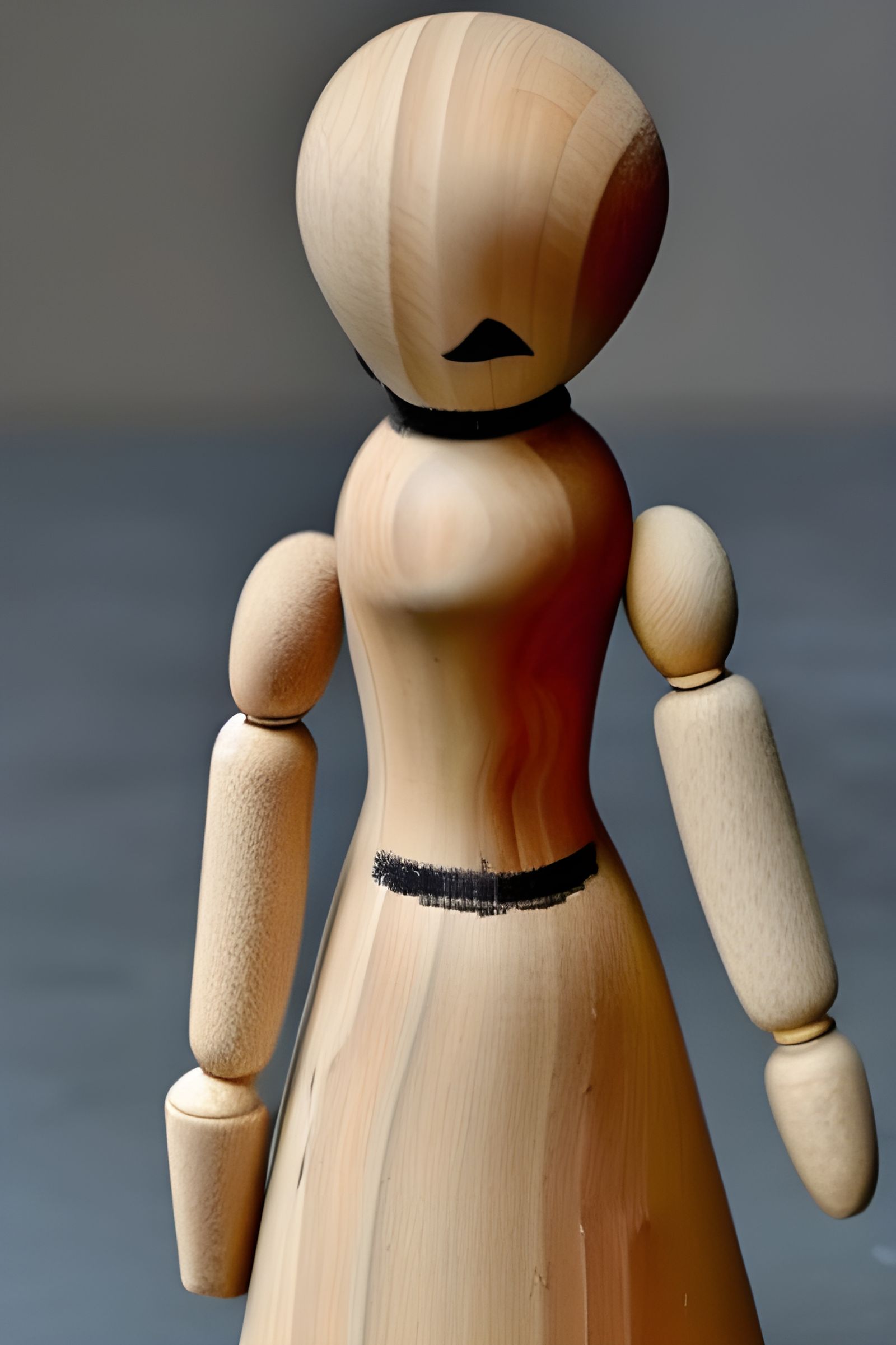 Haunted Wooden Figure Doll
