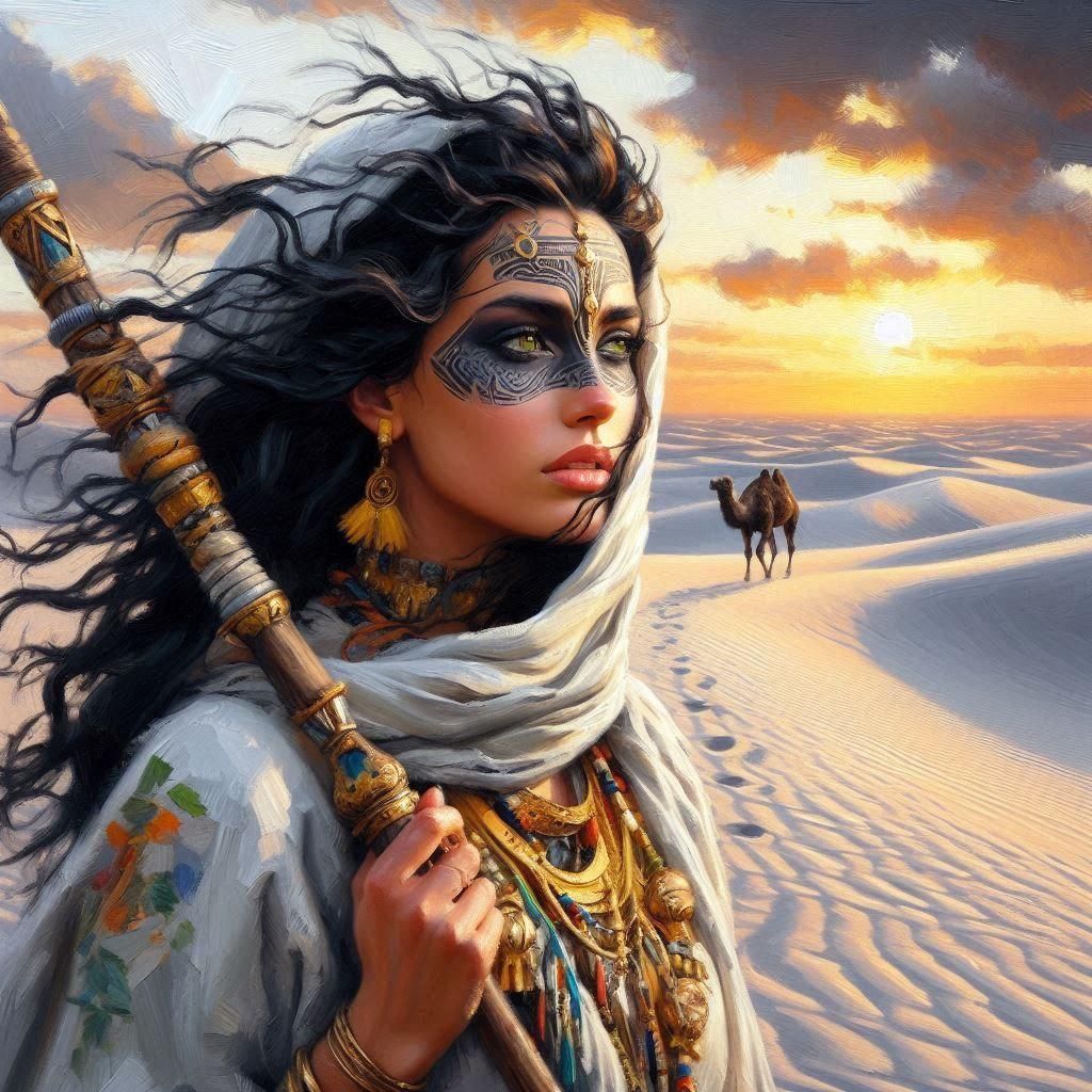 Aicha the Berber Woman Portrait