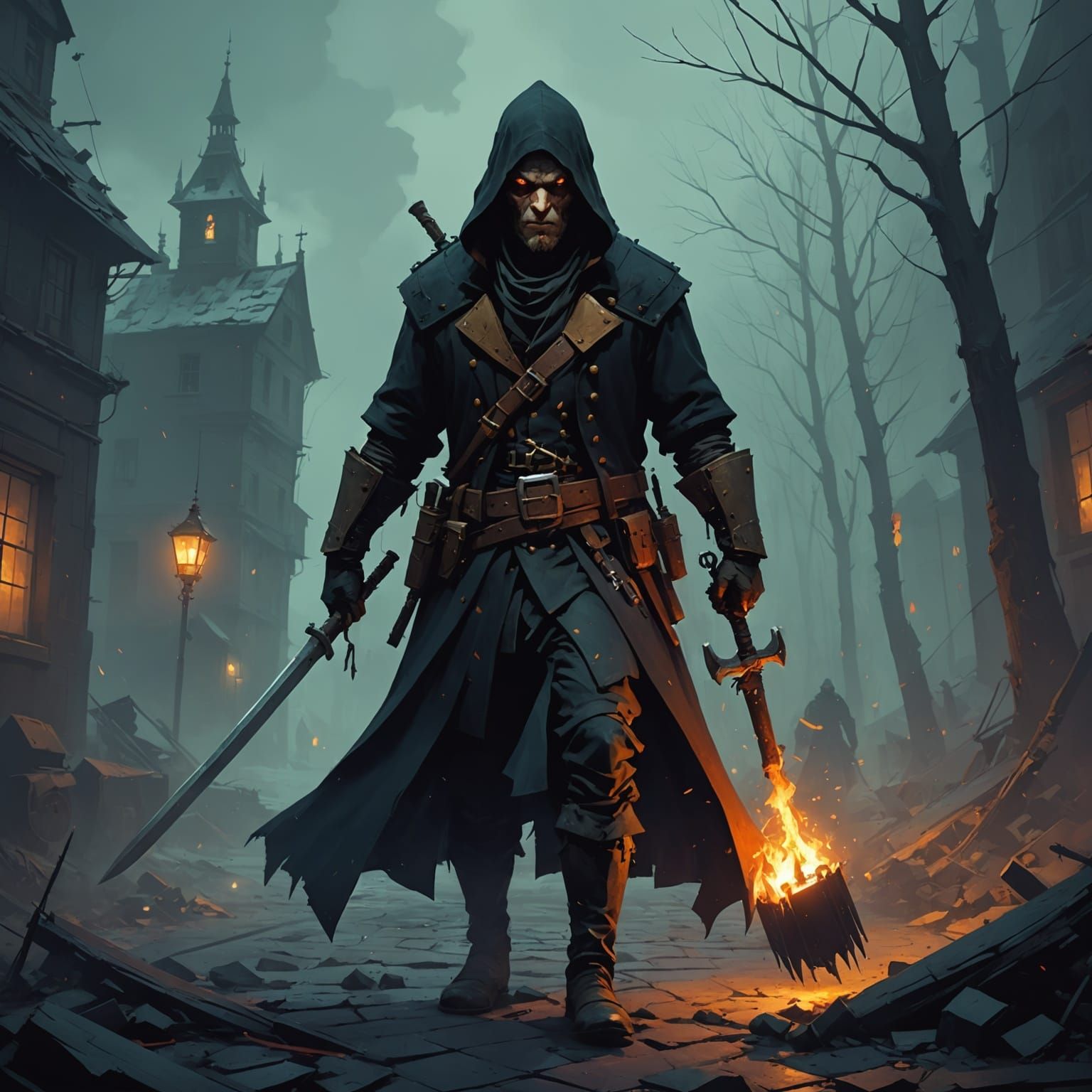 Dark Fantasy Art in Grimdark Style