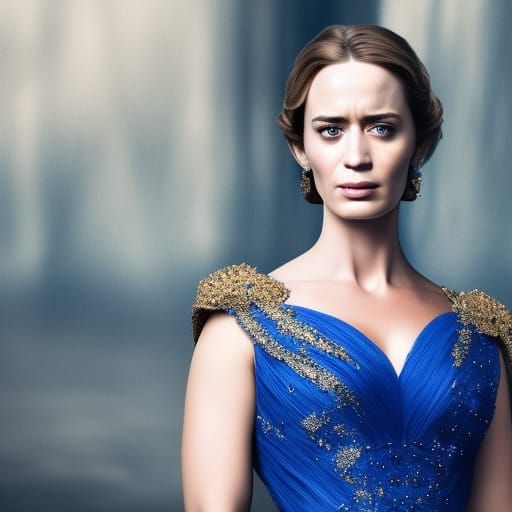 Emily Blunt as Queen in Royal Portrait