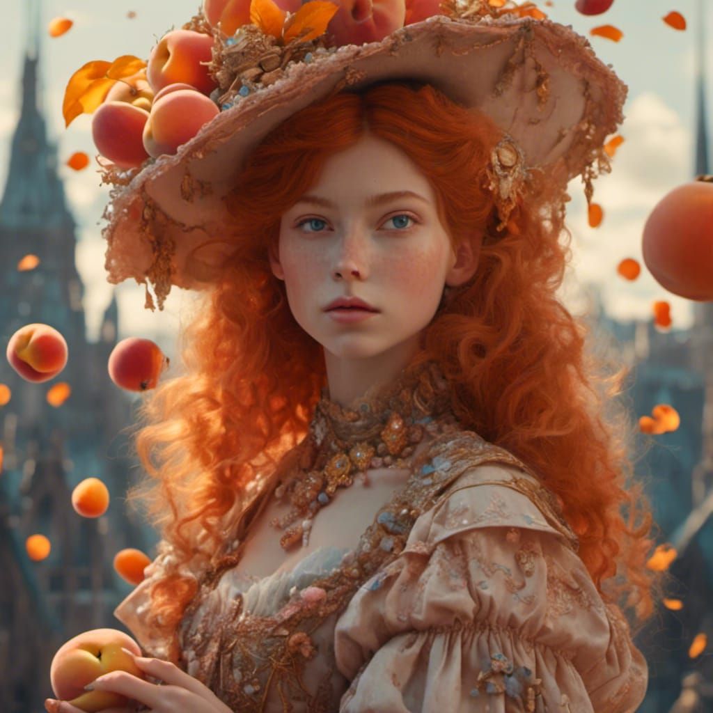 peach fuzz <lora:NC Hyperreal:1.0> girl redhead <lora:NC Hyperreal:1.0> with orange and balone <lora:NC Hyperreal:1.0> 8...