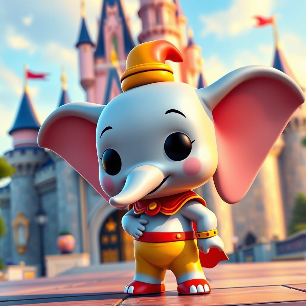 funko pop figure disney elephant dumbo at disneyland