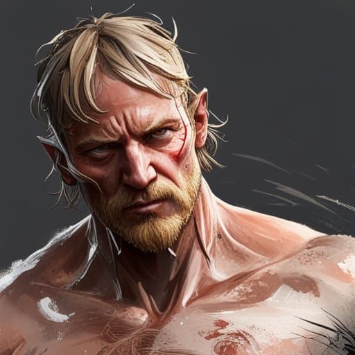 Viking King Emerges: Hyperdetailed Portrait in Unreal Engine...