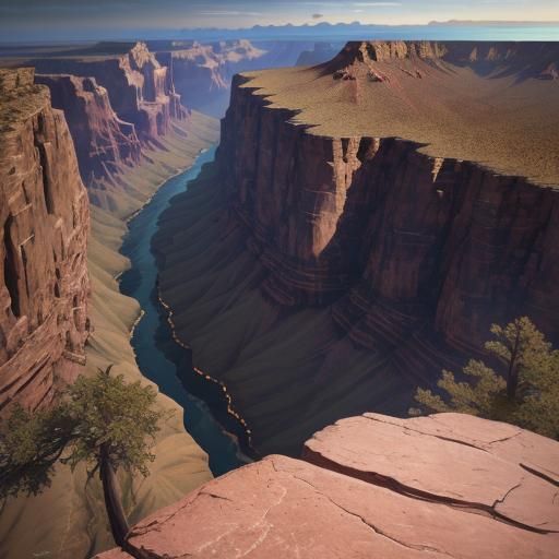 Bald Eagle Soaring Over Grand Canyon Oil Painting