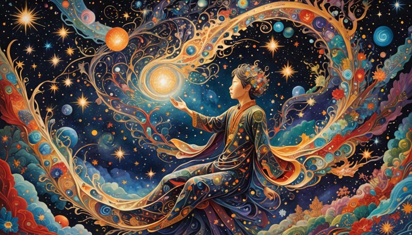 Cosmic Rebirth: A Surreal Transformation