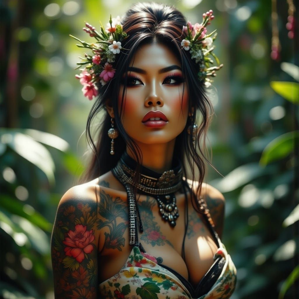 Amazonian Eco-Warrior Queen: Environmental Art in 8K