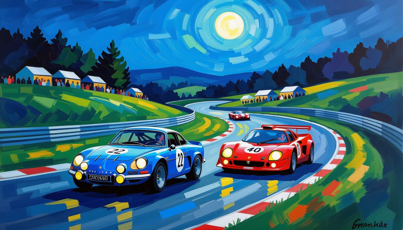 Alpine A110 Leads Lancia Stratos: Neo-Impressionism
