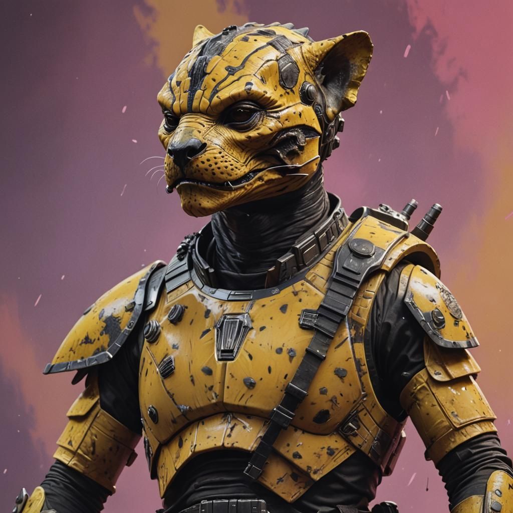 Hyperrealistic Bossk Panther Hybrid Concept Art