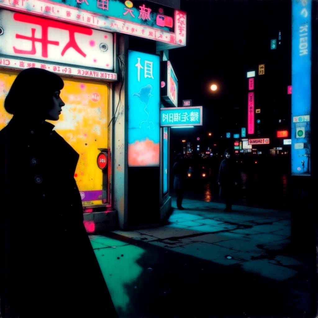 Synthwave Glitch Art: Neon Nights in New York