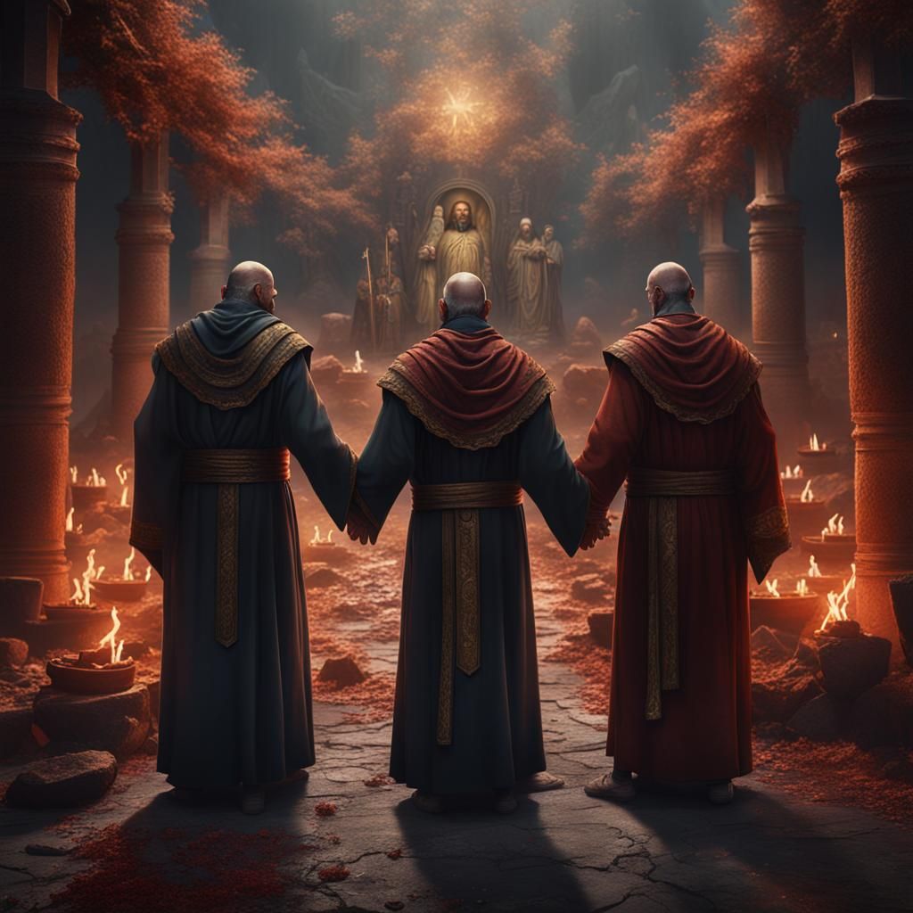 Dark Fantasy: Monks Sacrifice Jesus Christ