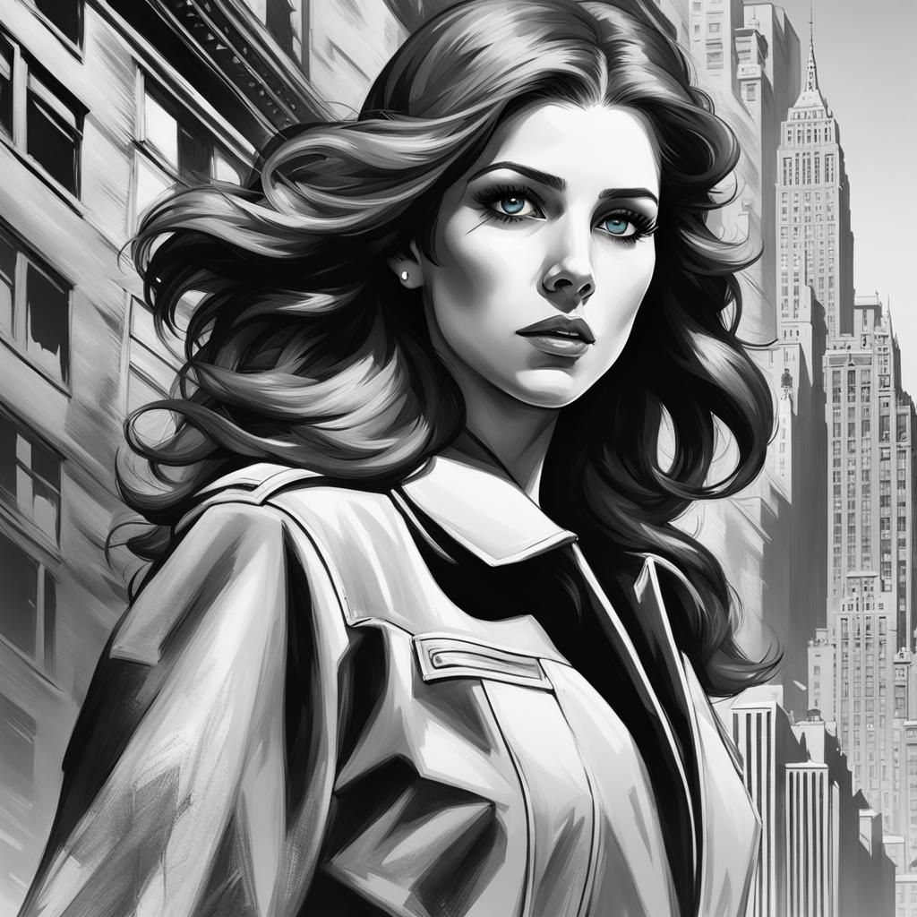 Film Noir Portrait in 1930s New York