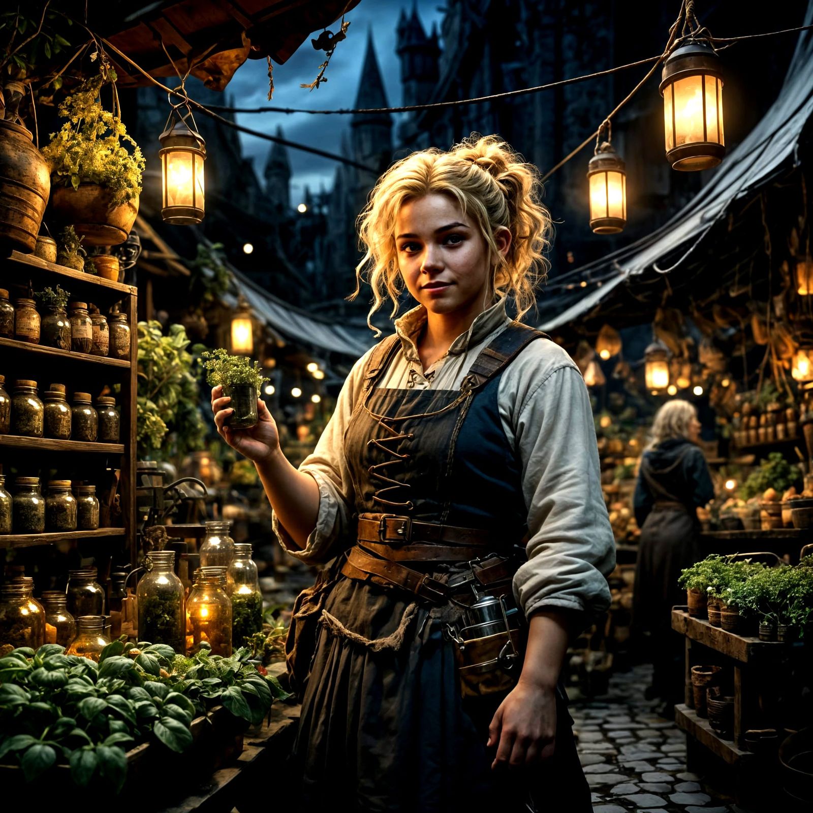 Enchanted Herbalist at Night Market