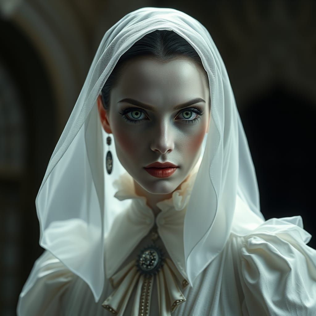 Dark Fantasy Snow White's Vengeance: Giger-inspired Art