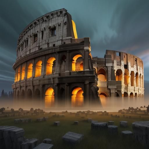 Mystical Colosseum Concept Art in Unreal Engine 5