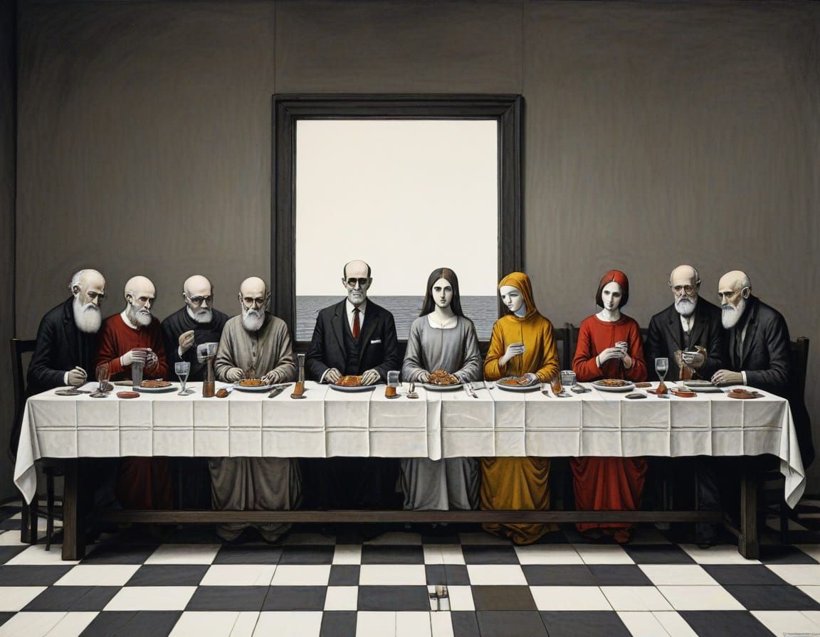 The Last Supper in a Mondrian-Inspired Artwork with a Touch ...