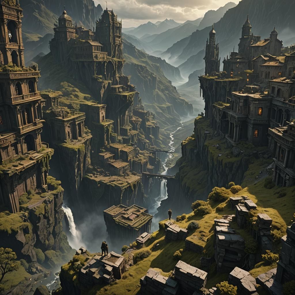 Epic Last Man Standing Digital Matte Painting