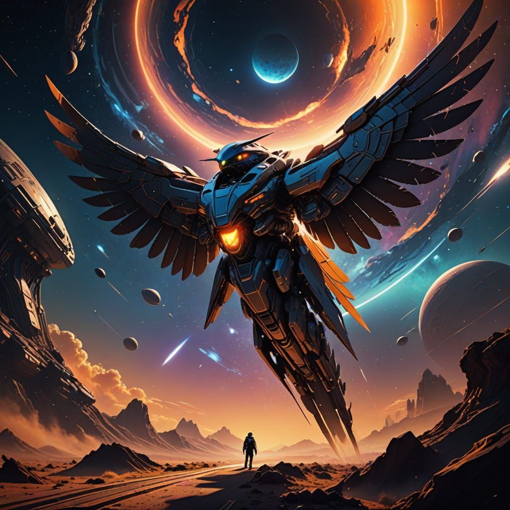 Galactic Bird in Cosmic Skies