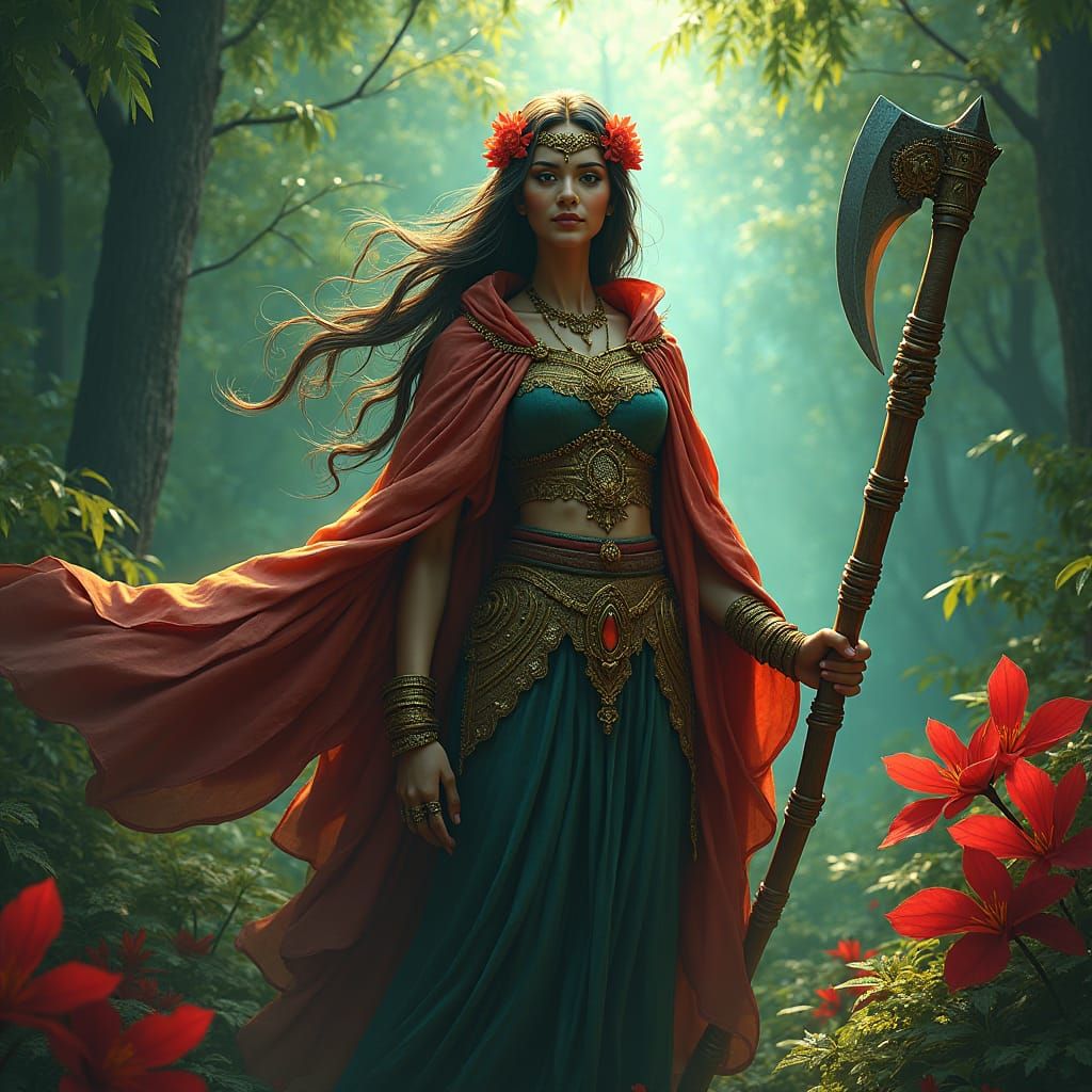 Majestic Mama Aura with Machete in Primeval World