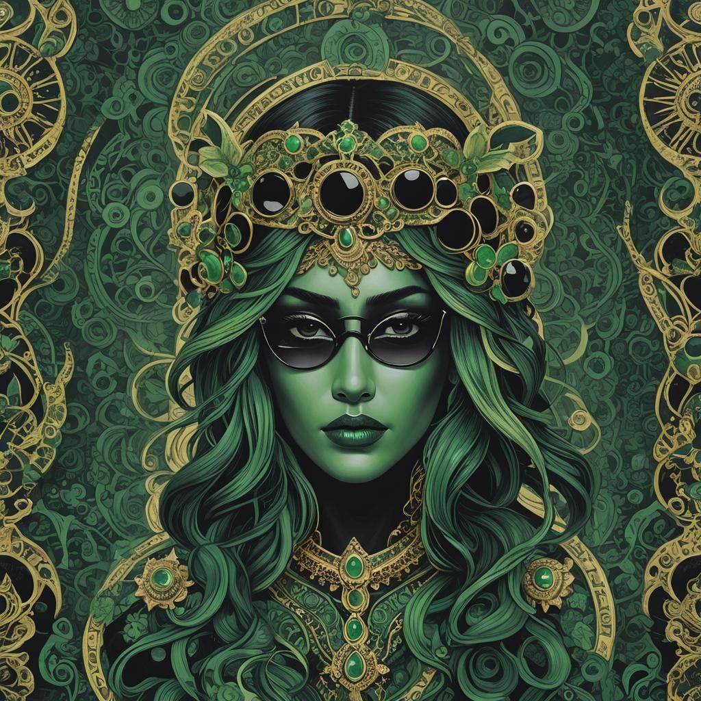 Goddess of Bad Luck in Dark Shades