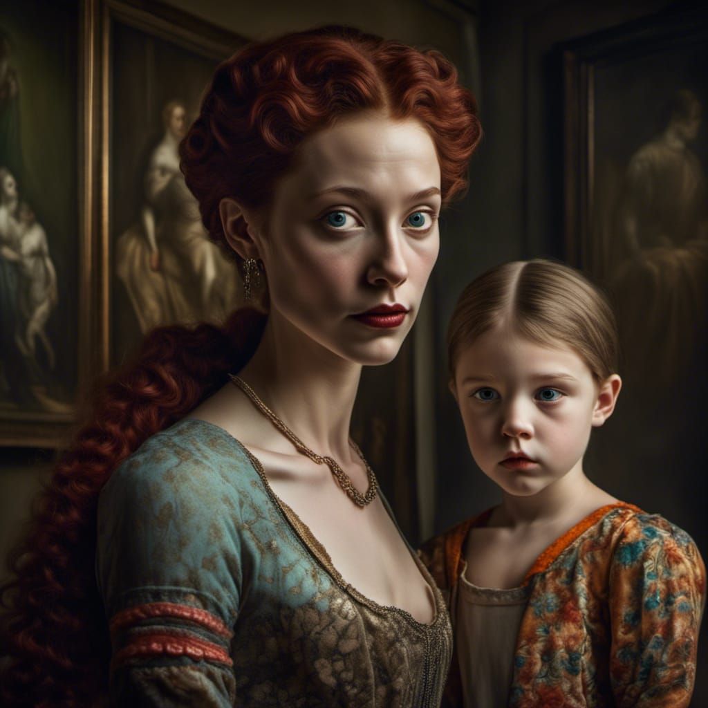 Art History Characters Party: Hyperrealistic Photography