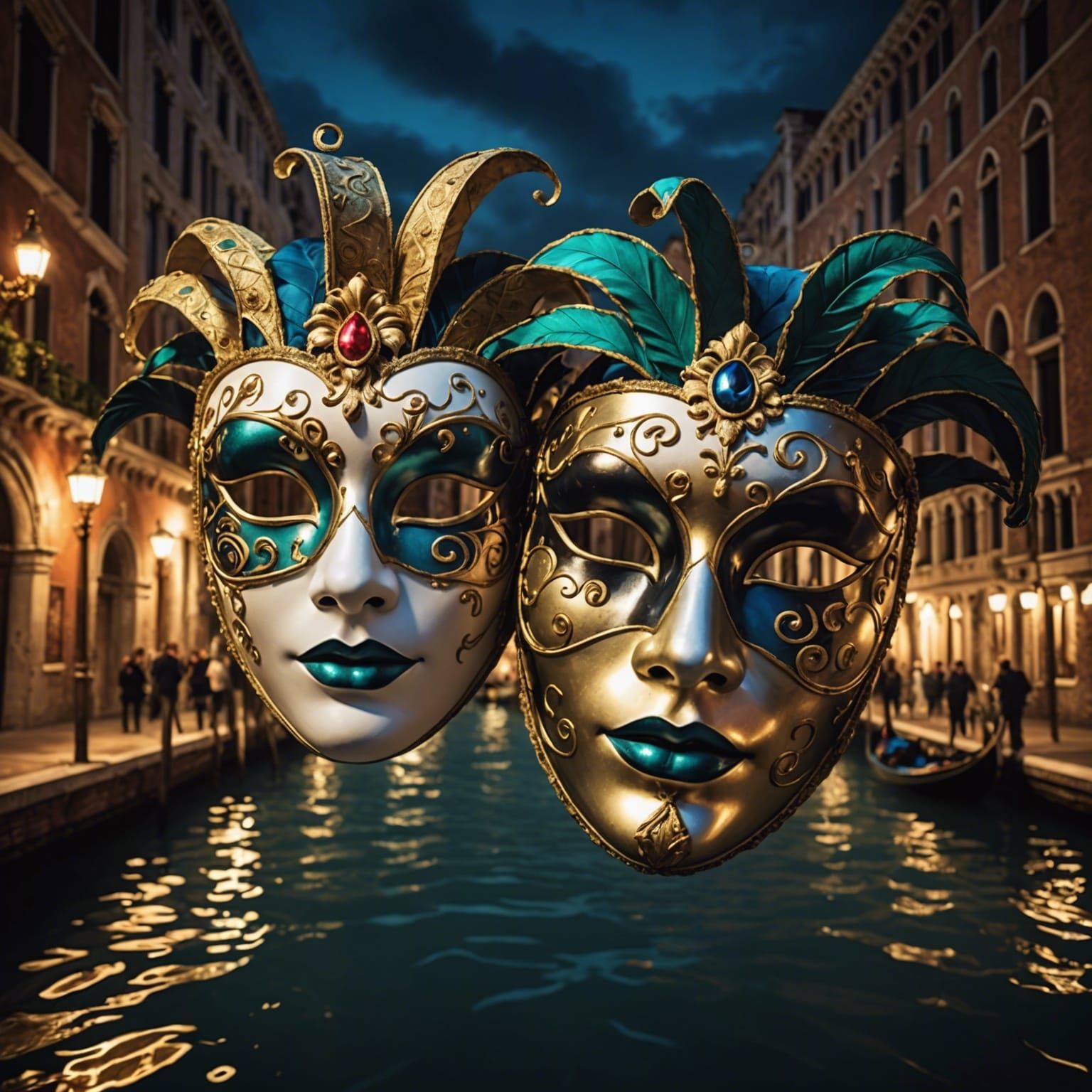 Venetian Masks at Secret Venice Party