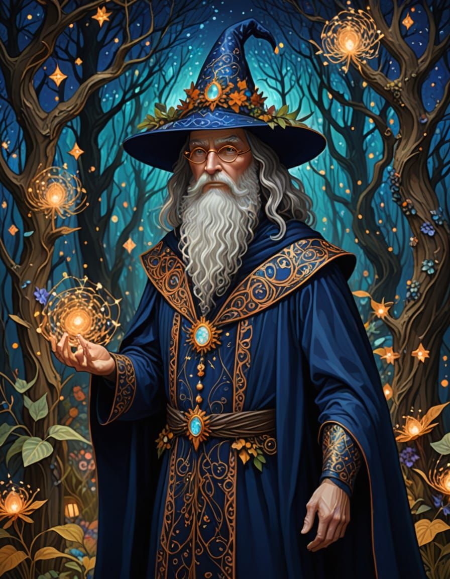 Enchanted Woodland Masquerade in Opulent Navy and Copper