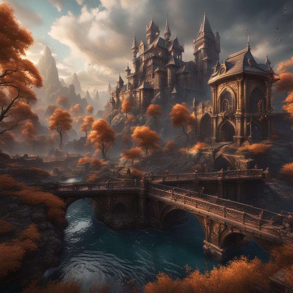 Detailed Matte Painting of Alyson in Fantasy Art Style