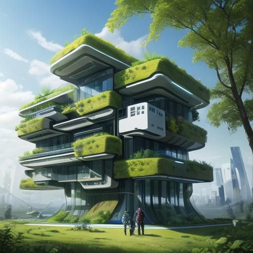 Futuristic Biomimetic Green Sustainable Smart Mansions