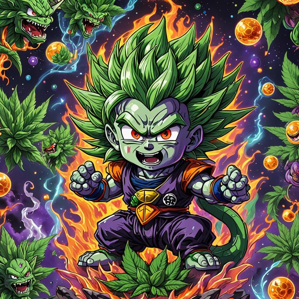 Demonic Chibi Dragon Ball in Astral Illustration