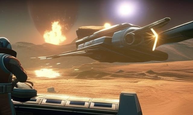 Interstellar Landscape Inspired by No Man's Sky