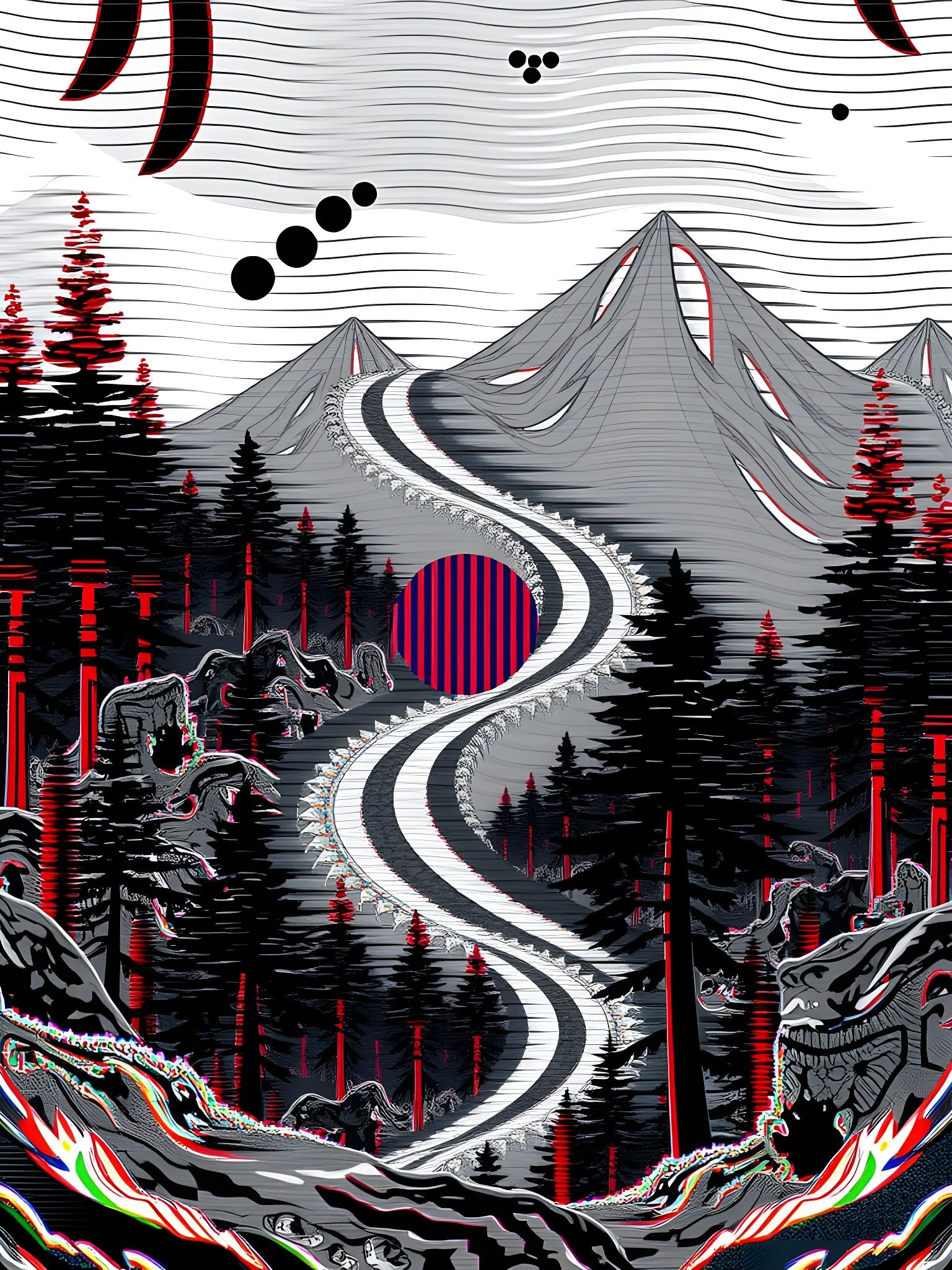 Glitched and Corrupted Future Wilderness